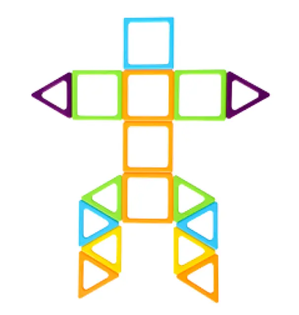 Polydron Mega Mag 36 deler 