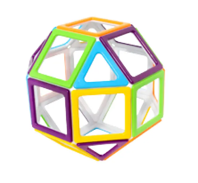 Polydron Mega Mag 36 deler 