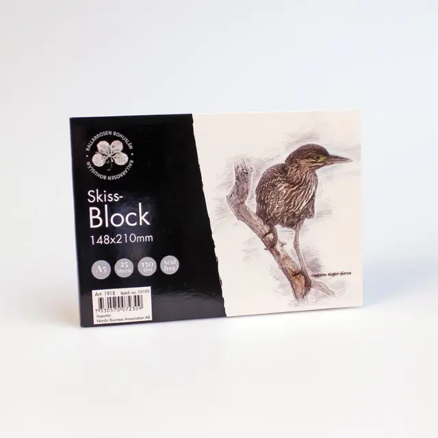 Skisseblokk A5 150 g, 25 ark 