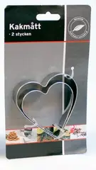 Stanseformer hjerte 2 stk