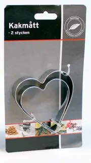 Stanseformer hjerte 2 stk