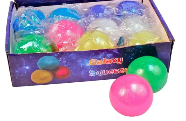 Stressball glitter Ø7 mm 