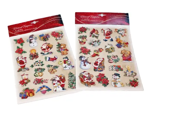 Utstansede julefigurer 20 stk 