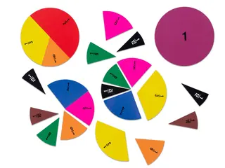 Brøkdeling av sirkel magnetisk Ø20 cm
