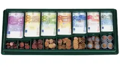 Pengesedler og mynter Euro 290 stk