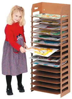 Tørkehyller 14 hyller B46 x D33 x H110 cm