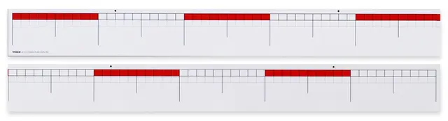 Nummerlinje 0-100 L200 x H12 cm 