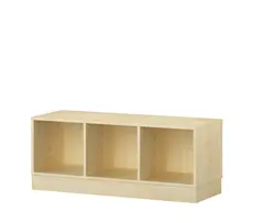 Labyrint reol 3 rom med sokkel B119 x D45 x H49 cm