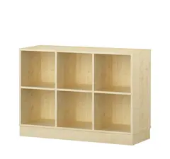 Labyrint reol 6 rom liggende med sokkel B119 x D45 x H86 cm