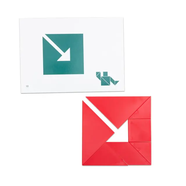 Tangram L10 cm, 4  x 7 former 