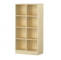 Labyrint reol 8 rom h&#248;y med sokkel B80 x D45 x H160 cm