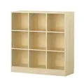 Labyrint reol 9 rom med sokkel B119 x D45 x H123 cm