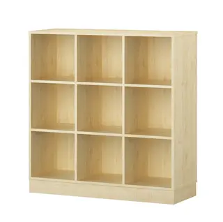 Labyrint reol 9 rom med sokkel B119 x D45 x H123 cm