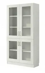 Labyrint materialskap med glassdører B100 x D47 x H200 cm