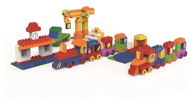 Biobuddi byggesett tog 205 deler 