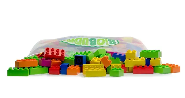 Biobuddi stor byggemix 500 klosser 