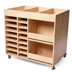 Folke materialvogn bjørk B95 x D66 x H83 cm