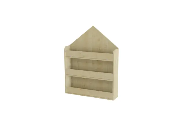 Folke bokhylle hus bjørk B90 x D20 x H117 cm 