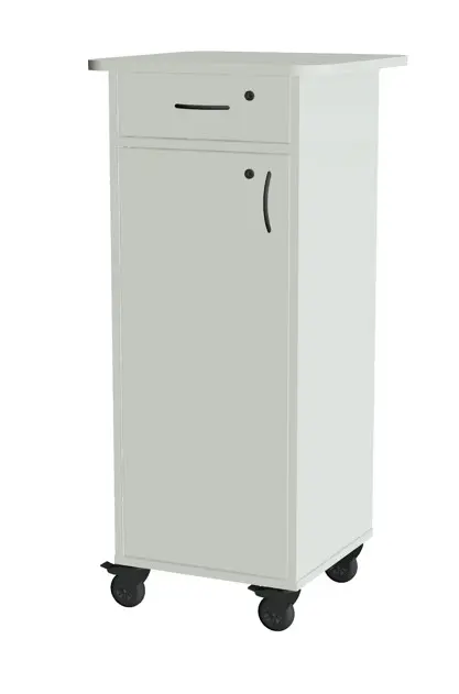 Nord ståkateter m/ skuff og skap Hvit B55 x D55 x H110 cm 