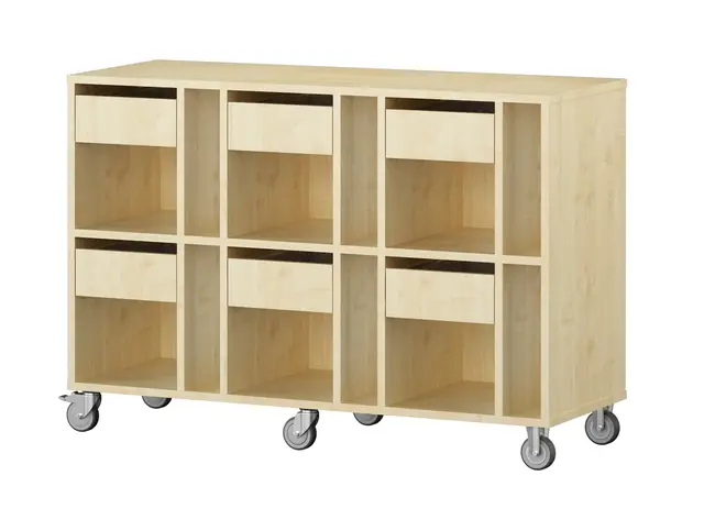 Labyrint elevreol 6 plasser bjørk B120 x D45 x H82 cm 