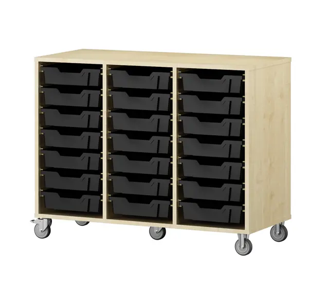 Labyrint skuffereol 21 skuffer bjørk B105 x D48 x H82 cm 