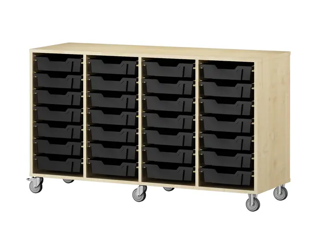 Labyrint skuffereol 28 skuffer bjørk B139 x D48 x H82 cm 