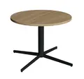 Pure søylebord eik/sort Ø80 x H58 cm