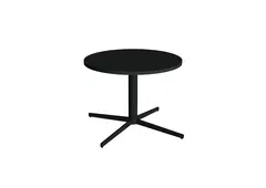 Pure søylebord sort/sort Ø80 x H58 cm