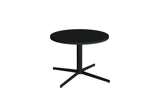 Pure søylebord sort/sort Ø80 x H58 cm 