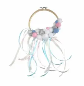 Pompons pastell 200 stk 