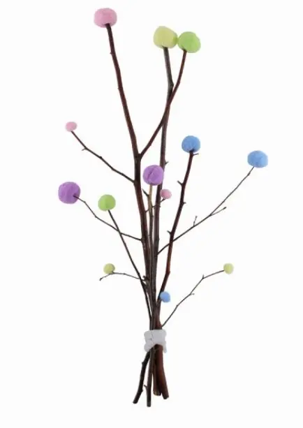 Pompons pastell 200 stk 