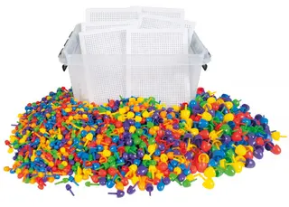 Stiftmosaikk storpakke 1700 stift, 6 brett