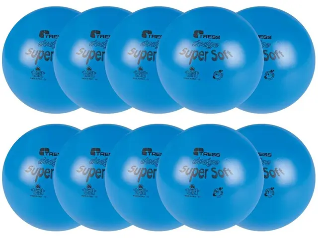 Trial dodgeball supersoft pakke blå 10 stk 