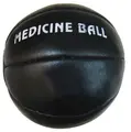 Medisinball i lær Ø16 cm, 1 kg