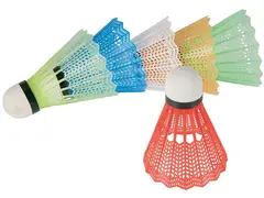 Badmintonball fargede 6 stk