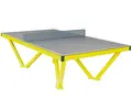 Bordtennisbord utendørs gul L274 x B153 x H76 cm