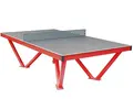 Bordtennisbord utendørs rød L274 x B153 x H76 cm