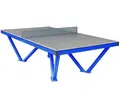 Bordtennisbord utendørs blå L274 x B153 x H76 cm