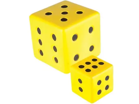 Terning i soft-skum L8 x B8 cm 