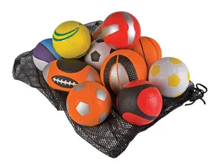 Ballsett med myke baller Ø10 cm, 12 stk