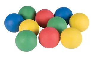 Gummiballer Ø7 cm, 10 stk 