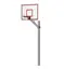 Street basketballstativ standard kurv L162 B122 x H367 cm
