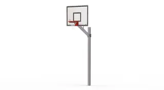 Street basketballstativ med dunkekurv B120 x D162 x H365 cm