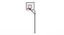 Street basketballstativ med dunkekurv B120 x D162 x H365 cm