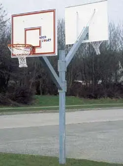 Basketballstativ 2 kurver L304 x B122 x H378 cm 
