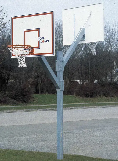 Basketballstativ 2 kurver L304 x B122 x H378 cm 