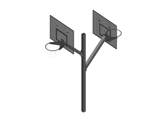 Goliath basketballstativ dobbelt L304 x B120 x H378 cm 