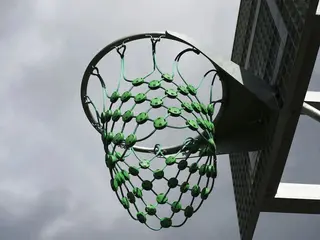 Hercules basketballnett grønn Ø45 cm