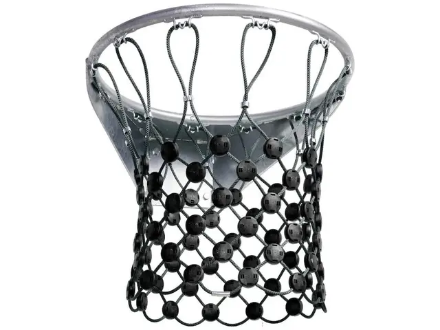 Hercules basketballnett sort Ø45 cm 