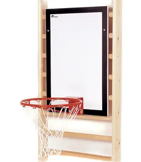 Basketballplate for ribbevegg